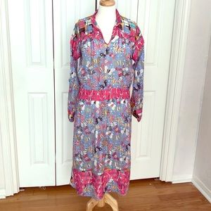 Diane Freis vintage semi sheer butterfly dress